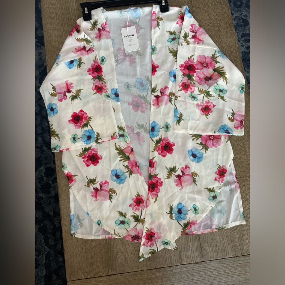 Floral kimono cardigan